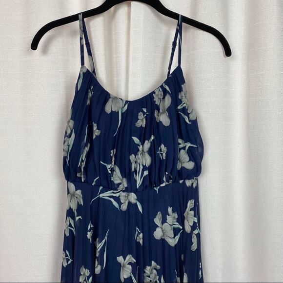 Lulu’s Memorable Night Navy Blue Floral Print Maxi Dress Sz.XS - Picture 5 of 15